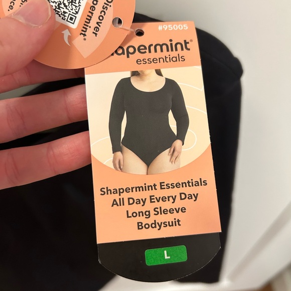 Shapermint Other - Shapermint Black Long Sleeve Bodysuit